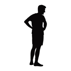 a man body silhouette vector