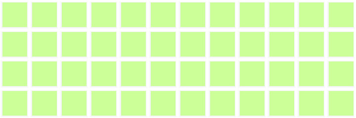 Green squares background. Mosaic tiles. Seamless vector illustration.