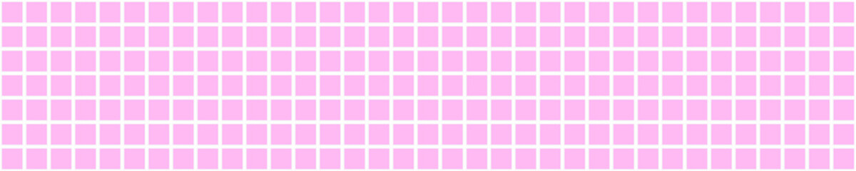 Pink squares background. Mosaic tiles. Seamless vector illustration.