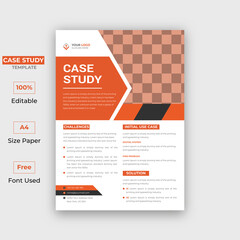 case study flyer template	
