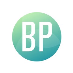 BP Letter Logo Design With Simple style