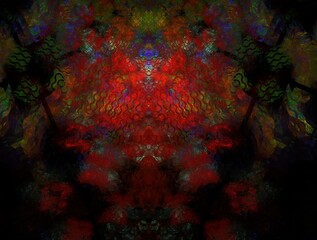 Imaginatory fractal background generated Image