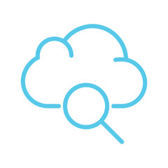 Cloud computing icon illustration design
