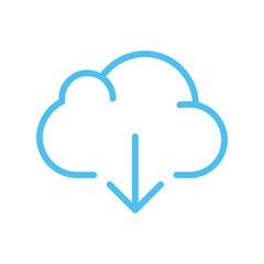Cloud computing icon illustration design