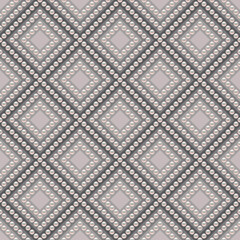 Luxury background in soft colors with small pearls and rhombuses. Seamless vector illustration. 