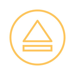 Eject icon illustration design