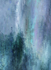 Modern art. Colorful contemporary artwork. Color strokes of paint. Brushstrokes on abstract background. Brush painting. Unique wall art.