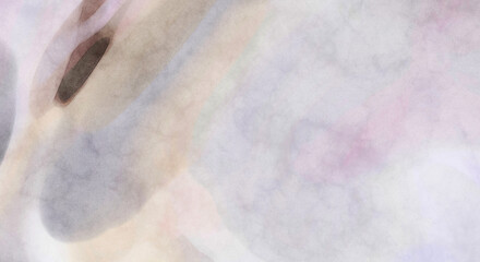 Modern painting of soothing brush strokes resembling alcohol inks. Watercolor abstract painting with pastel colors for poster, wall art, banner, card, book cover or packaging.