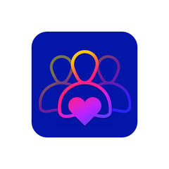 Friend, Plus, Application Logo Concept Design