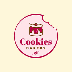 Cake and Cookies Bakery Logo Concept Design