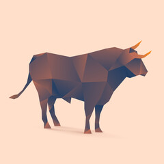 Obraz premium illustration of bull