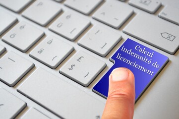 calcul indemnité de licenciement touche clavier