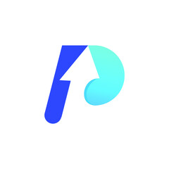 P Letter Pay Logo Concept Design