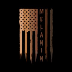 Melanin black african american vector illustration - black lives matter - Melanin african american vector illustration