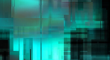 Futuristic abstract geometric wallpaper. Geometrical colorful shapes. Rectangular shapes background. Digital illustration of a tech layout.