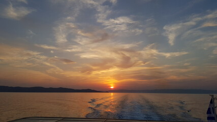 Fototapeta premium sunset on the sea