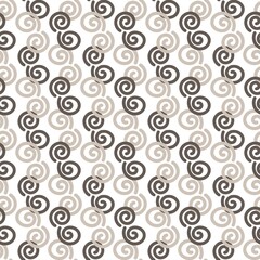 Design seamless spiral dots pattern. Abstract monochrome background. Vector art. Spiral pattern. Fabric pattern. Gift wrap. Paper. Grunge spiral background. Vector pattern with swirls. Template.