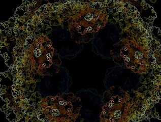 Imaginatory fractal background generated Image
