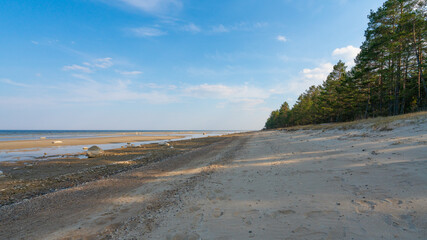 Beach in springtime, Latvia