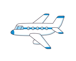 Airplane isolated vector