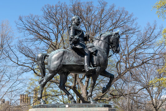 King Edward VII Equestrian Statue in Queen's Park, Toronto, Canada