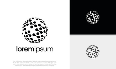 Abstract artificial intelligence logo. Innovative high tech logo template. Smart computer. machine learning. Cognitive logo. Technology Logo.