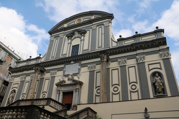 Baroque church of San Paolo Maggiore in Naples, Italy