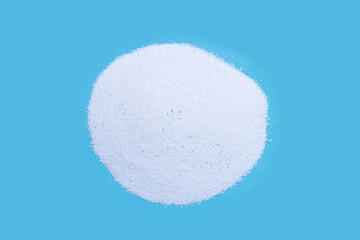 Detergent powder for clothes washing. Laundry concept.