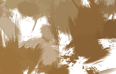 2D illustration of colorful brush strokes. Decorative texture painting. Vibrant paint pattern backdrop. Chaotic brushstrokes painting.