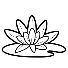 Coloring book or page for kids. Black and white vector illustration