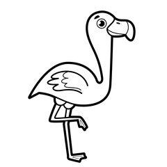 Coloring book or page for kids. Black and white vector illustration