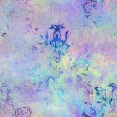 Seamless iridescent rainbow light pattern for print. High quality illustration. Swirly mix of pastel colors resembling holographic foil. Fantasy spectrum mermaid fantastical pattern for print.