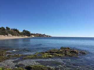Malaga seaside, Malaga, Spain, Andalucia, Beautiful nature, scenic, no people, cost, day light, beautiful seascape, mid of the day, deep blue colours, sea, seascape