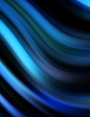 Colorful smooth lines on black background. Liquid and fluid vibrant color waves flowing in the dark. Graphic illustration for wallpaper, banner, background, card, book, cover, poster, banner, brochure