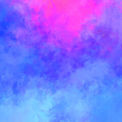 Painted composition with vibrant brush strokes. Textured colorful painting. Paint brushed wallpaper.