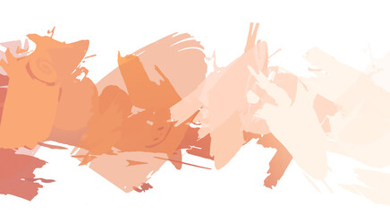 Painted artistic creation. Brushed vibrant wallpaper. Unique and creative illustration. Abstract background of colorful brush strokes.