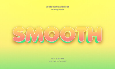 Smooth 3d Editable Text Effect Styles Premium Vector
