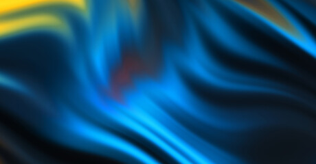 Fototapeta premium Abstract background with curved lines. Colorful illustration in abstract style with gradient. Vibrant wave pattern with striped texture.