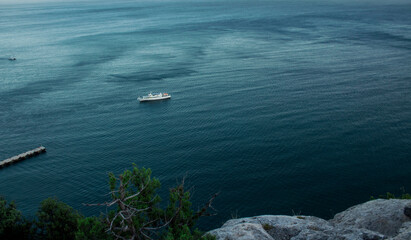 View of the Black Sea from the cliff