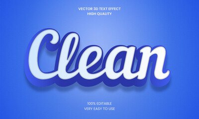 Clean 3d Editable Text Style Effect Mockup Premium Vector
