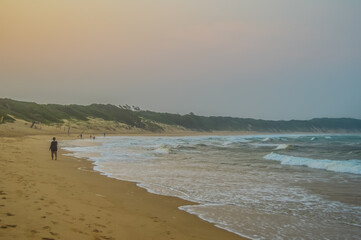 Sodwana bay pristine beach near a lagoon and Isimangaliso wetlan