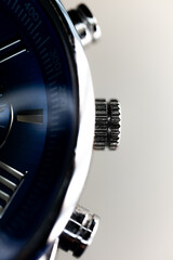 Close Up of Ridged Watch Crown