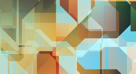 Trendy geometric abstract background in minimalistic flat style with dynamic composition.