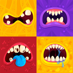pack monster mouths template 