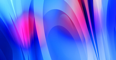 Abstract background with colorful gradient. Vibrant graphic wallpaper with stripes design. Fluid 2D illustration of modern movement.