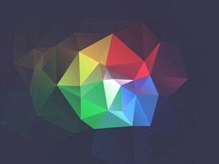 Fototapeta na wymiar Colourful Polygon background