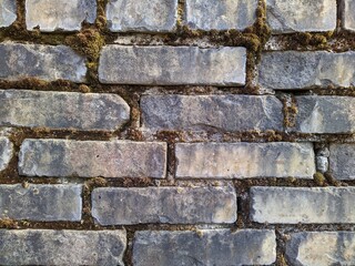 texture and background of old and gray dirty bricks wall