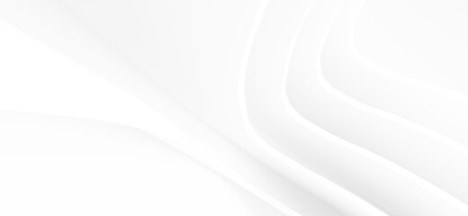 Abstract white Architecture Background.  3d render. Modern Geometric Wallpaper. Futuristic Technology Design