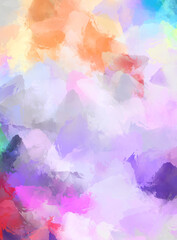 Artistic vibrant and colorful wallpaper.Brushed Painted Abstract Background. Brush stroked painting.