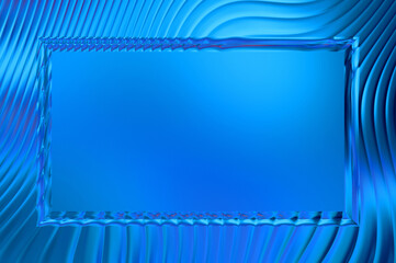 Abstract framed background. Colorful vibrant wavy design wallpaper. Creative graphic 2d illustration with centered frame. Trendy fluid cover with dynamic shapes flow.